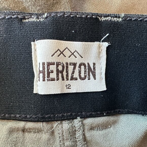 NEW Herizon Womens 12 Shorts Gwen High Rise Utility Short In Four Leaf Green - Picture 3 of 7